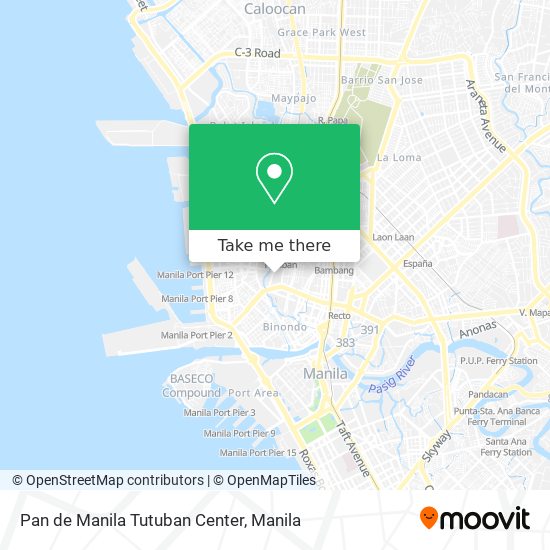 Pan de Manila Tutuban Center map