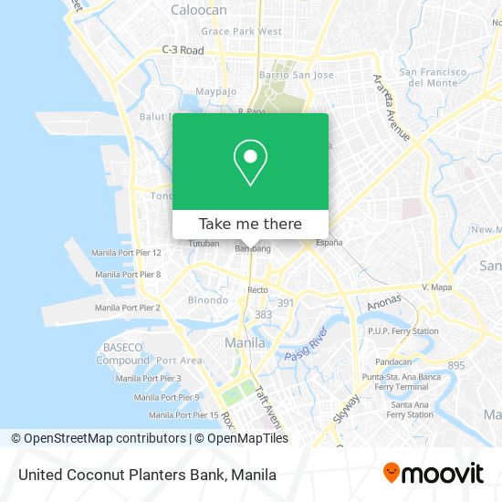 United Coconut Planters Bank map