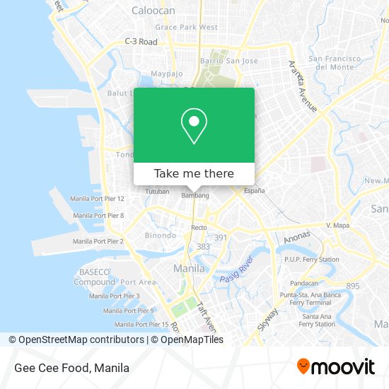 Gee Cee Food map