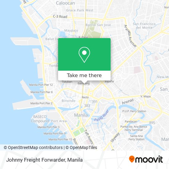 Johnny Freight Forwarder map