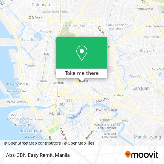 Abs-CBN Easy Remit map