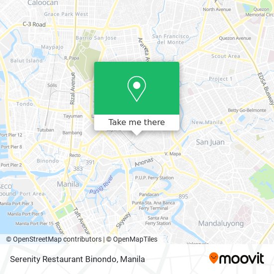 Serenity Restaurant Binondo map