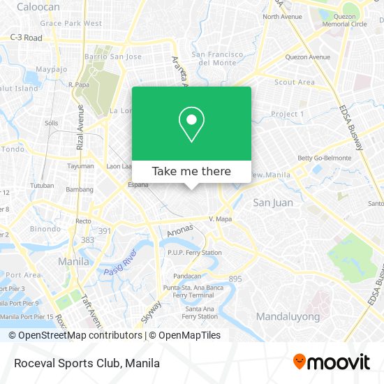 Roceval Sports Club map