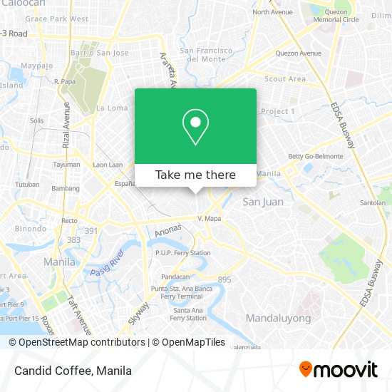 Candid Coffee map