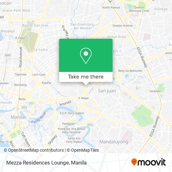 Mezza Residences Lounge map