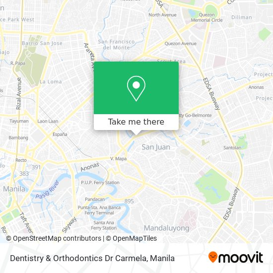 Dentistry & Orthodontics Dr Carmela map