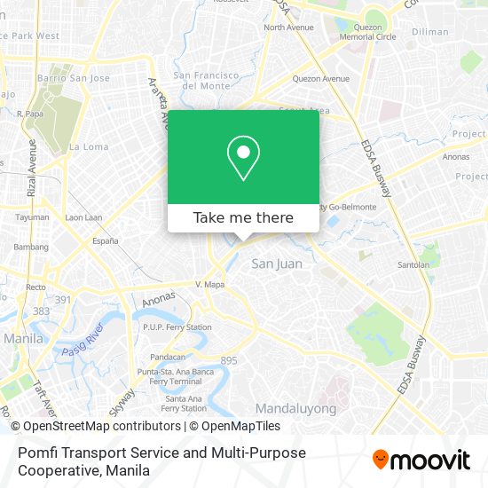 Pomfi Transport Service and Multi-Purpose Cooperative map
