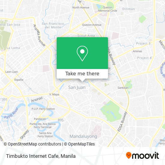 Timbukto Internet Cafe map