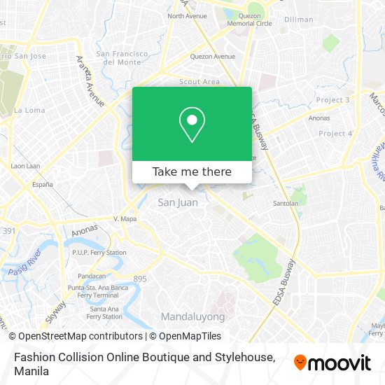 Fashion Collision Online Boutique and Stylehouse map
