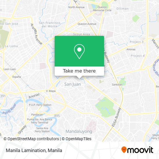 Manila Lamination map