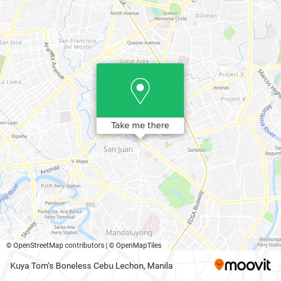 Kuya Tom's Boneless Cebu Lechon map