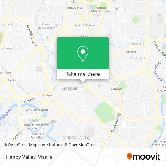 Happy Valley map