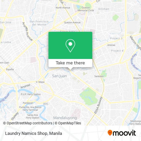 Laundry Namics Shop map