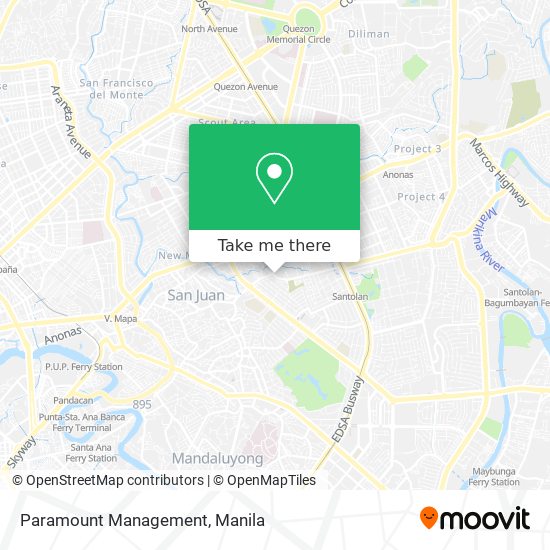 Paramount Management map