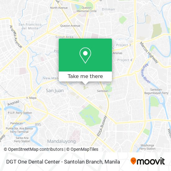 DGT One Dental Center - Santolan Branch map