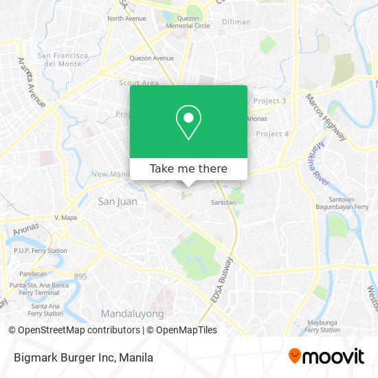 Bigmark Burger Inc map