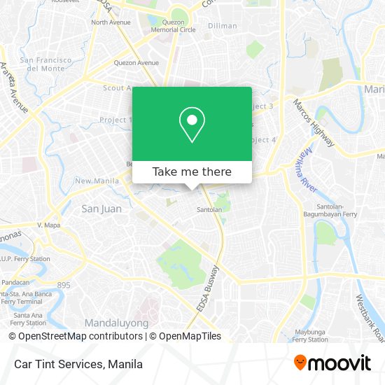 Car Tint Services map