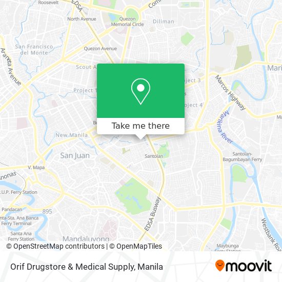 Orif Drugstore & Medical Supply map