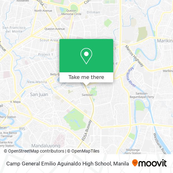 Camp General Emilio Aguinaldo High School map