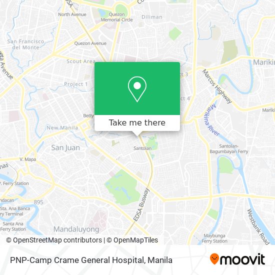 PNP-Camp Crame General Hospital map