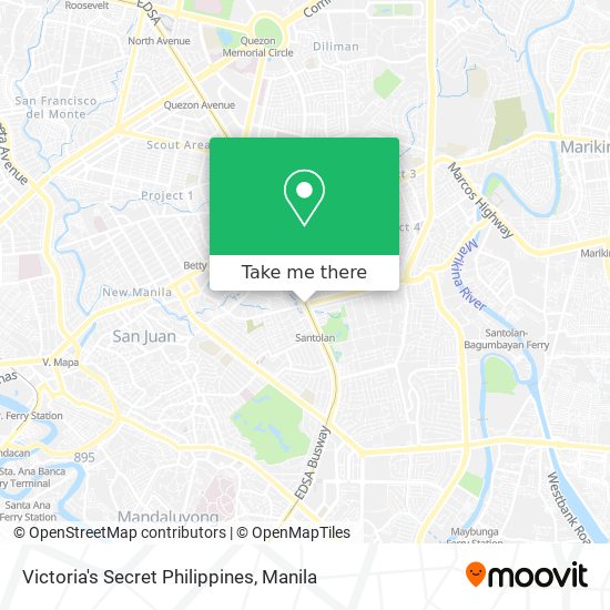 Victoria's Secret Philippines map