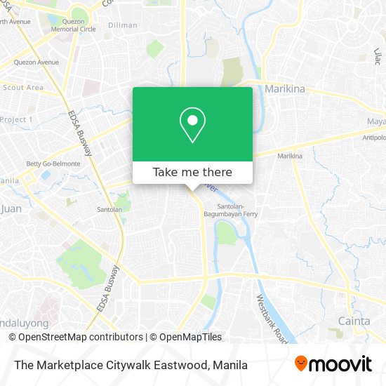 The Marketplace Citywalk Eastwood map