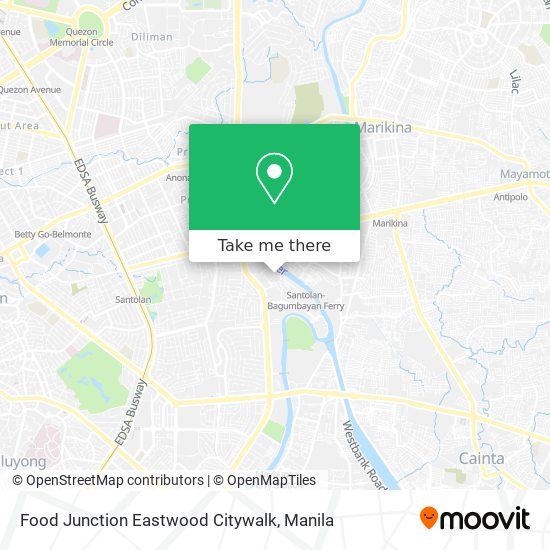 Food Junction Eastwood Citywalk map