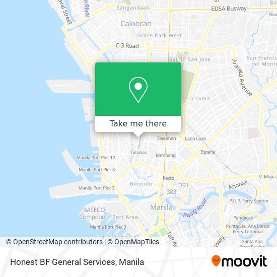 Honest BF General Services map