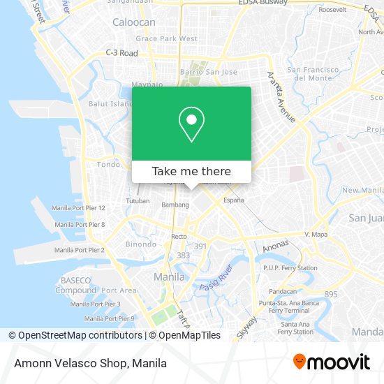 Amonn Velasco Shop map