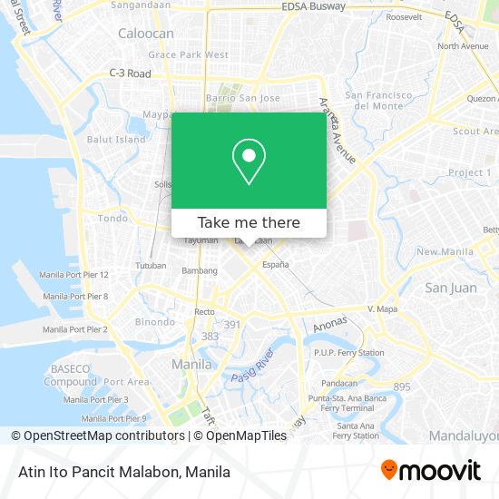 Atin Ito Pancit Malabon map