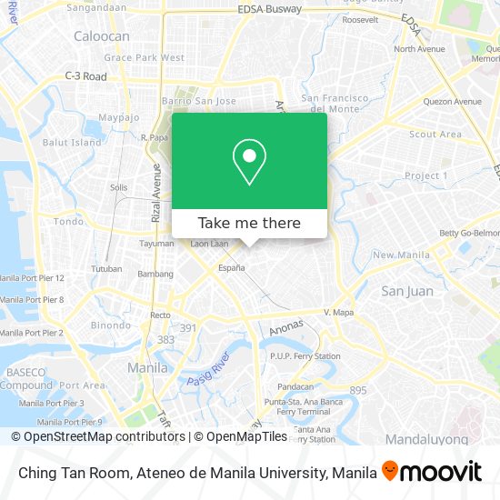 Ching Tan Room, Ateneo de Manila University map