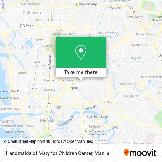 Handmaids of Mary for Children Center map