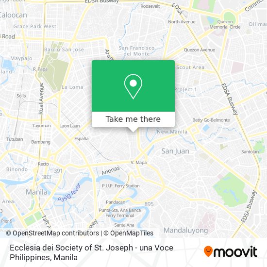 Ecclesia dei Society of St. Joseph - una Voce Philippines map