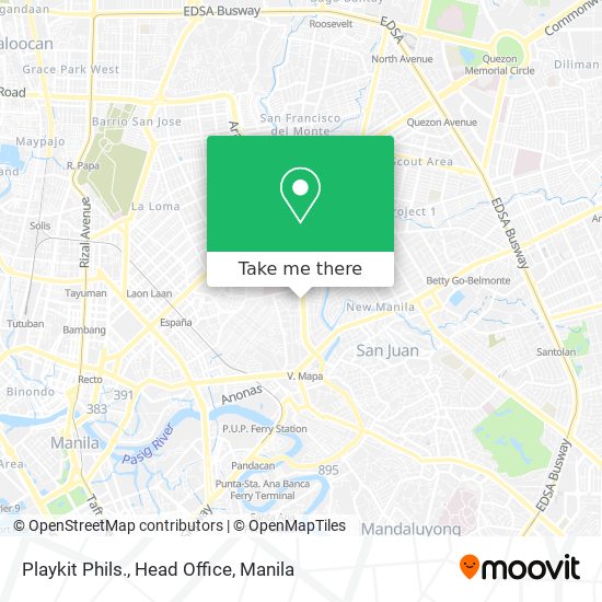 Playkit Phils., Head Office map