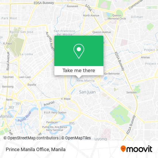 Prince Manila Office map