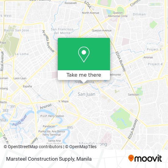 Marsteel Construction Supply map