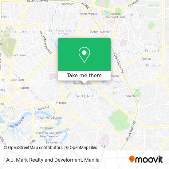 A.J. Mark Realty and Develoment map