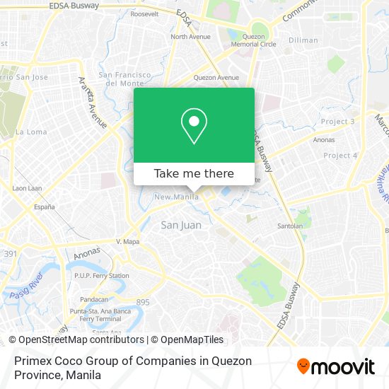 Primex Coco Group of Companies in Quezon Province map