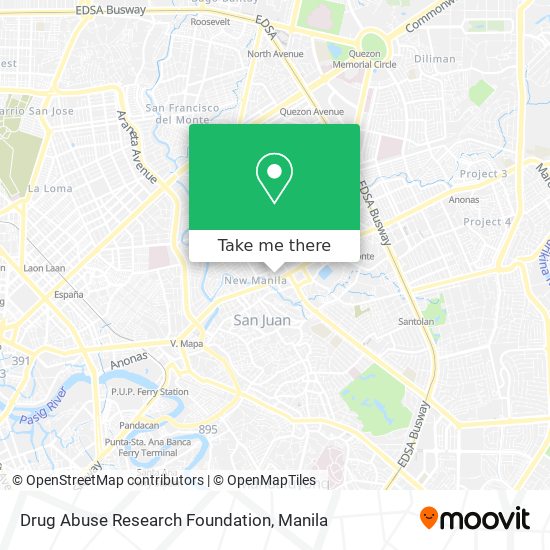Drug Abuse Research Foundation map