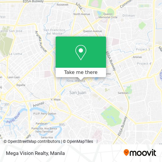 Mega Vision Realty map