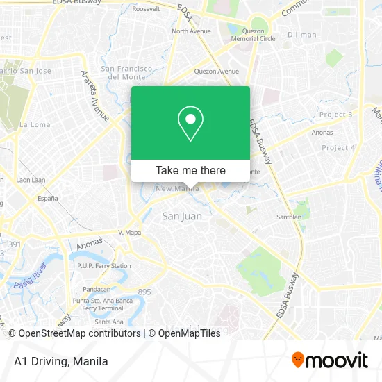 A1 Driving map
