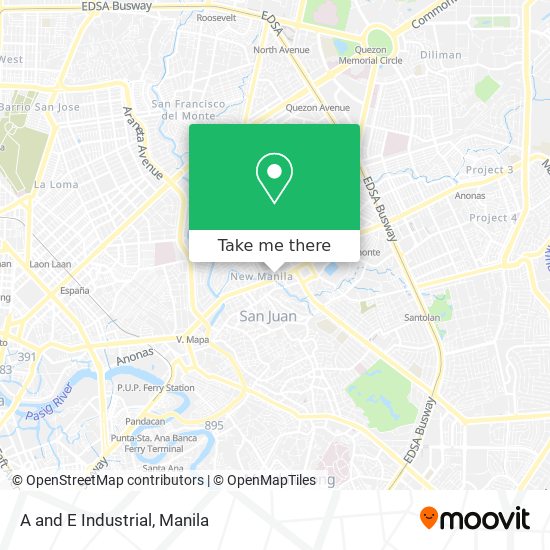 A and E Industrial map