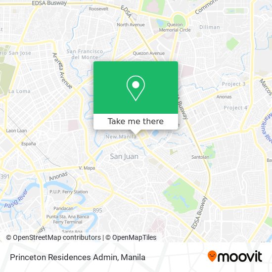 Princeton Residences Admin map