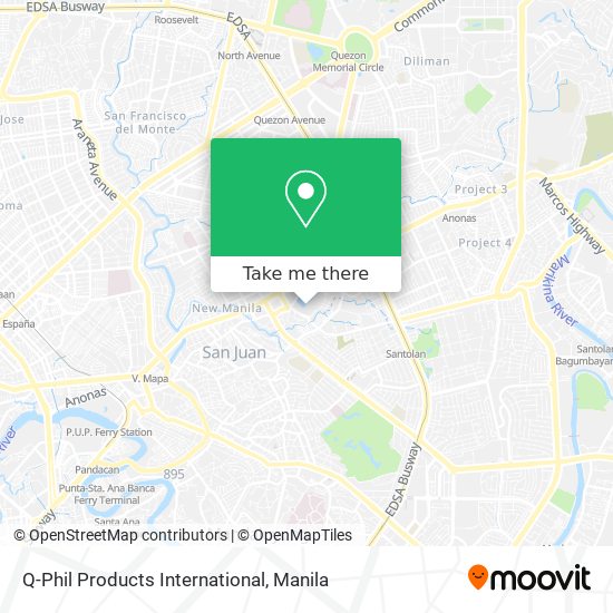 Q-Phil Products International map