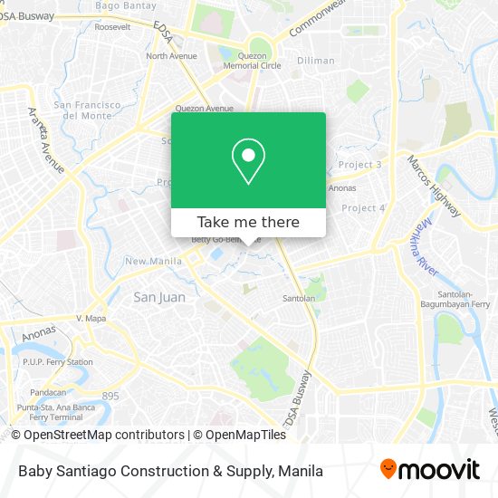 Baby Santiago Construction & Supply map