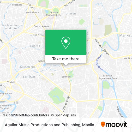 Aguilar Music Productions and Publishing map