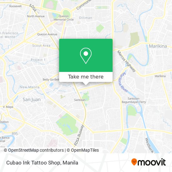 Cubao Ink Tattoo Shop map