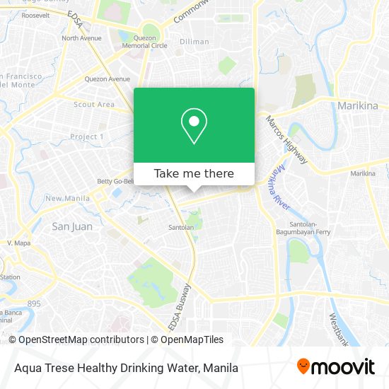 Aqua Trese Healthy Drinking Water map