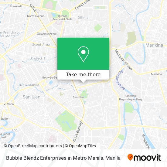 Bubble Blendz Enterprises in Metro Manila map