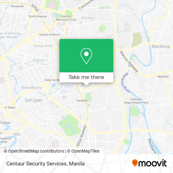 Centaur Security Services map